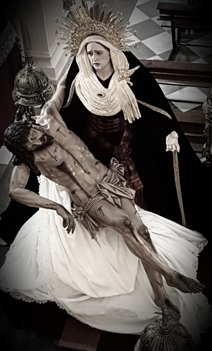 Las imágenes de Stmo. Cristo del Descendimiento y la Stma. Virgen de las Penas presidirán el Vía Crucis oficial de la Semana Santa de Guadix en el año 2023