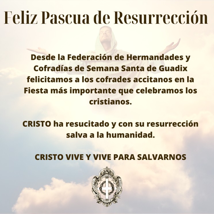 ¡Feliz Pascua de Resurrección!