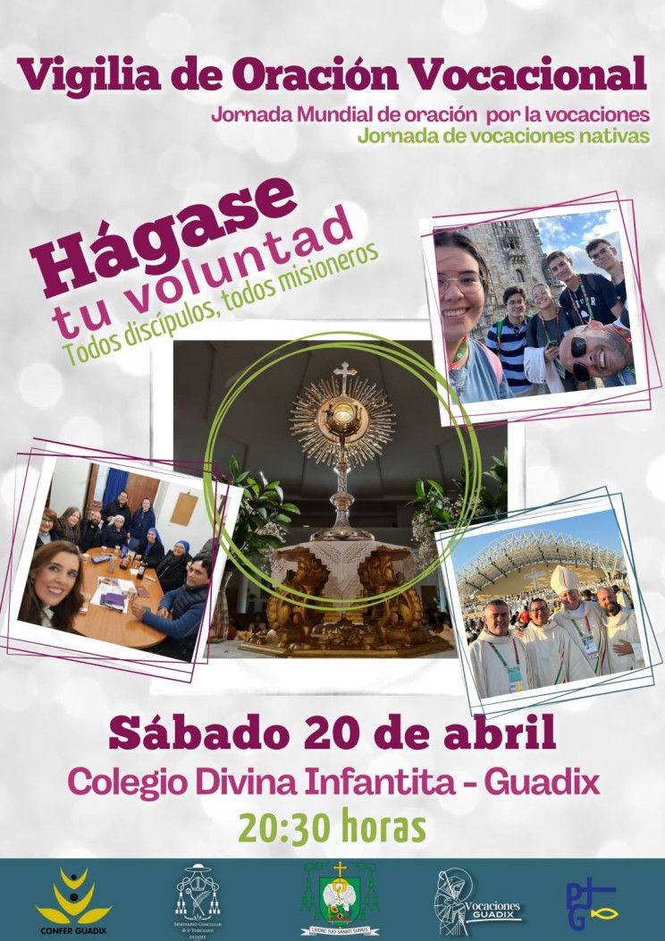 Participa este sábado de nuestra Vigilia de Oración por las Vocaciones.