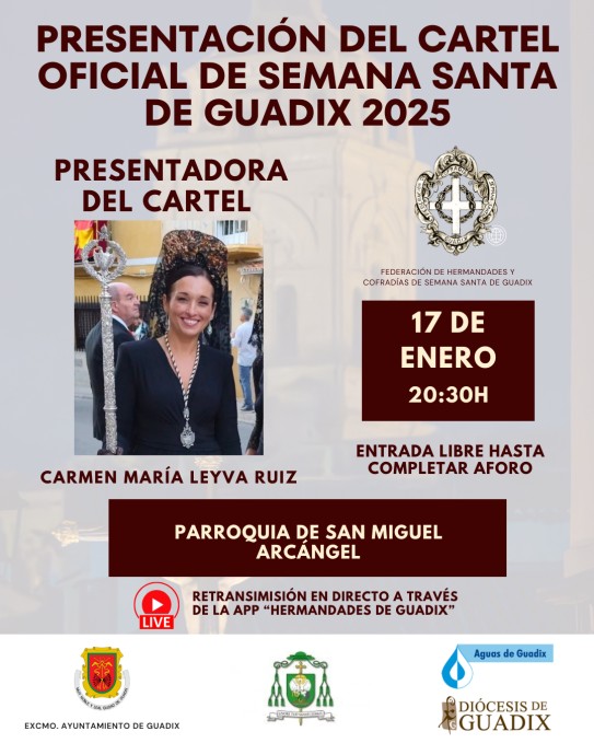 Presentación del Cartel Oficial de Semana Santa de Guadix 2025