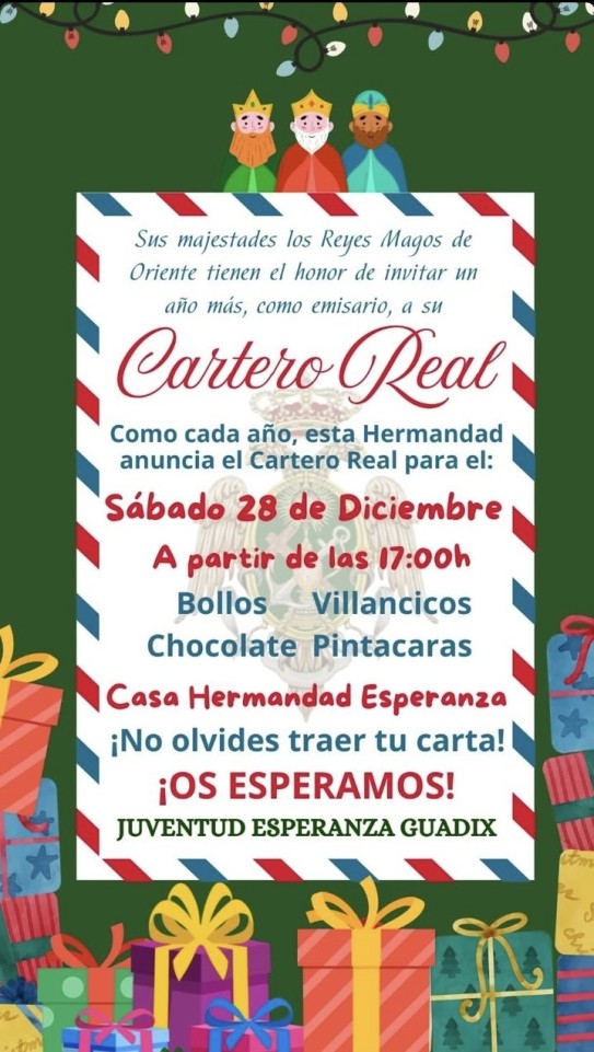 Invitación al Cartero Real de la Hermandad Esperanza