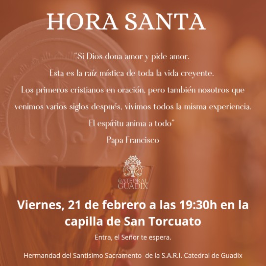 Cultos Sacramentales, mes de Febrero