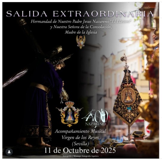 La Hermandad del Nazareno celebrará una salida extraordinaria por su 400 aniversario