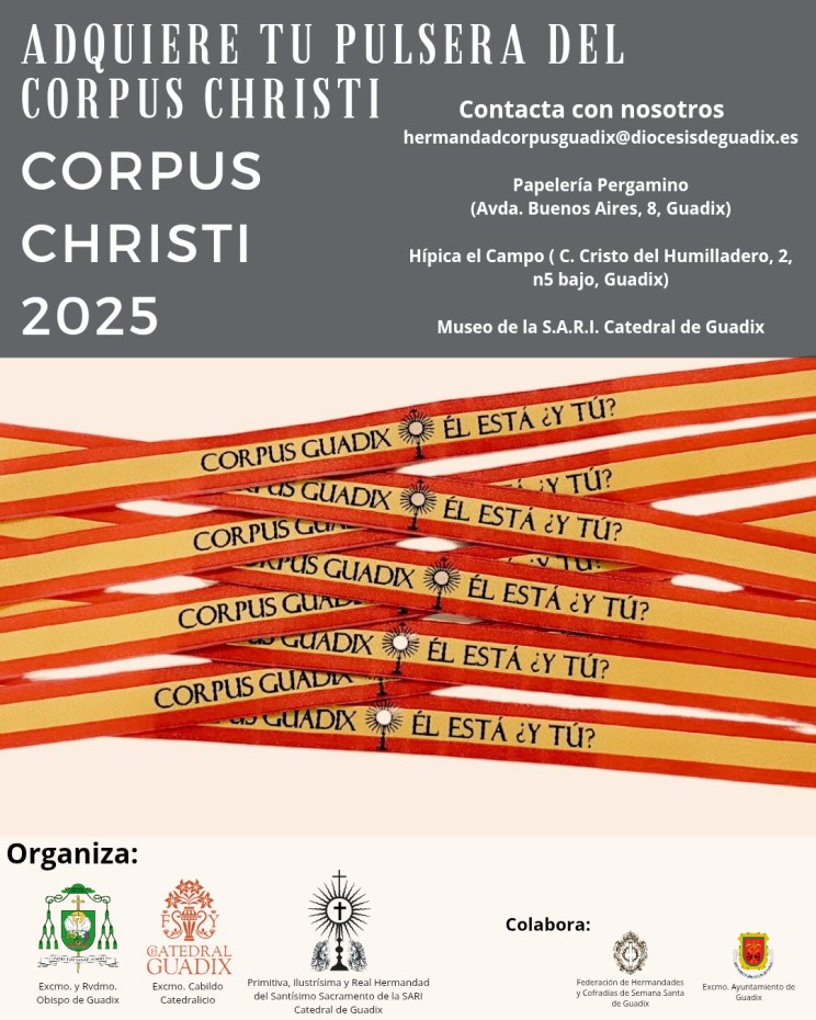 Adquiere tu pulsera del Corpus Christi
