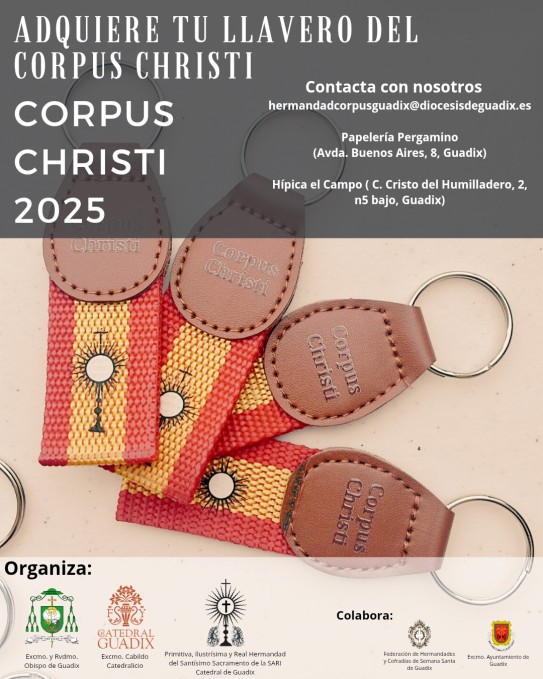 Llavero oficial del Corpus Christi 2025