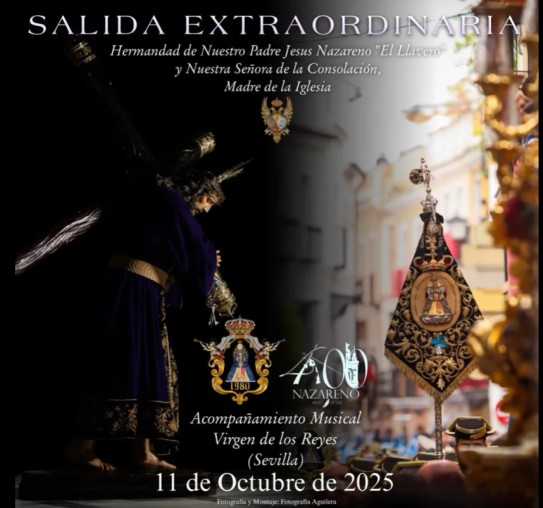 Salida extraordinaria del Nazareno “El Llavero” por el 400 aniversario documental de su Hermandad