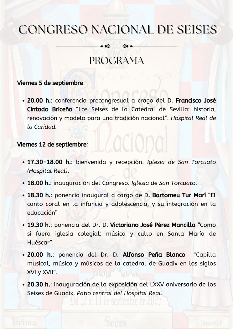 Guadix acoge el Congreso Nacional de Seises con motivo del 75º aniversario de su fundación