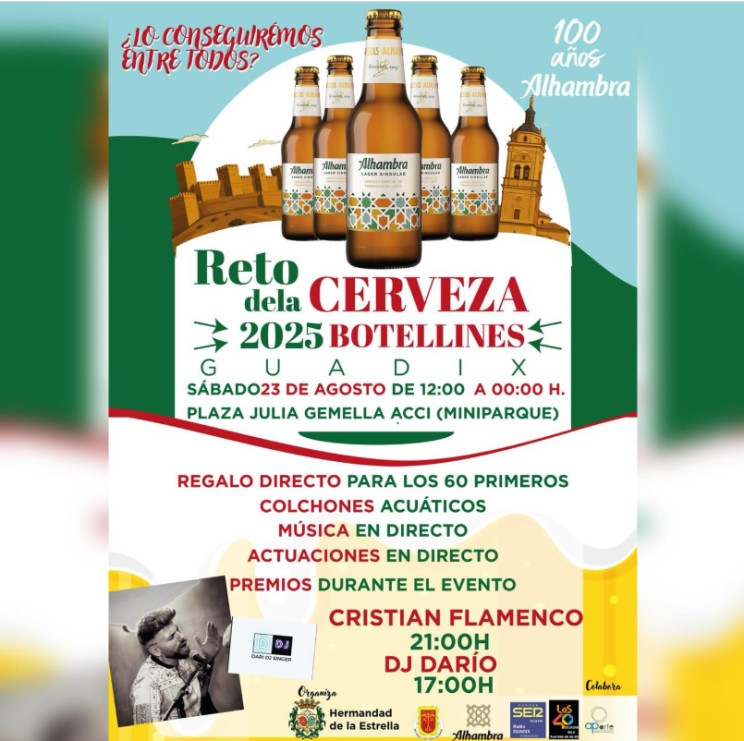 La Hermandad de la Estrella organiza el gran Reto de la Cerveza 2025 en Guadix