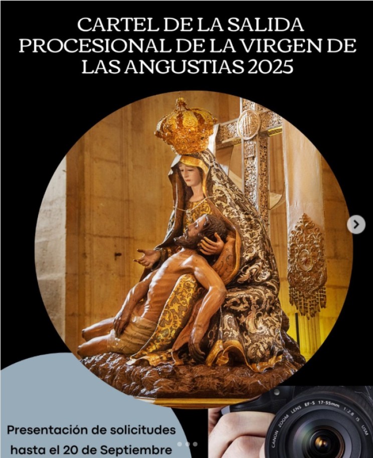 Convocado el XI Concurso de Fotografía para el cartel y programa de la Septena 2025 de la Virgen de las Angustias