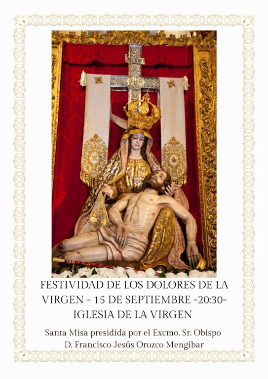 Solemne celebración de la festividad de los Dolores de la Virgen de las Angustias