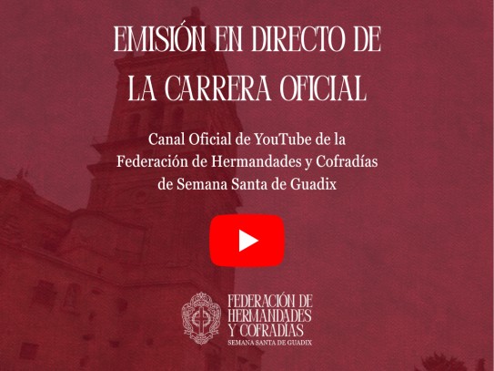 La Semana Santa de Guadix se retransmitirá por primera vez en directo con realización profesional desde su Carrera Oficial
