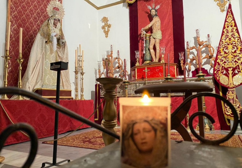 Flagelación y Virgen del Refugio